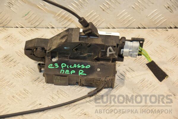 Замок дверей передній правий електричний 4 піна Citroen C3 Picasso 2009-2016 24095816 445204 euromotors.com.ua