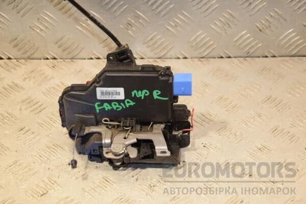 Замок двери передний правый электрический 8 пинов Skoda Fabia 2007-2014 3B1837016CE 445845 euromotors.com.ua