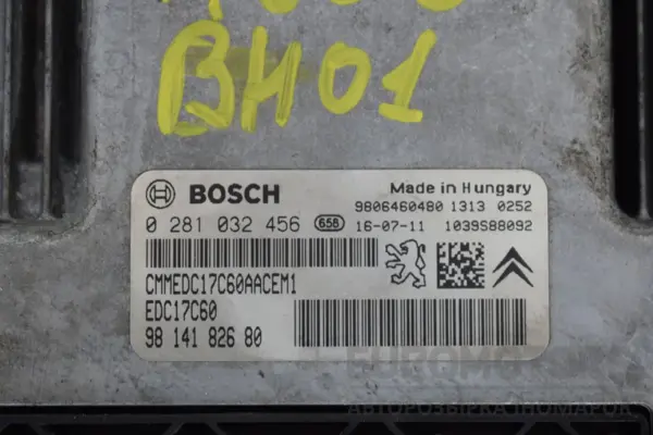 Блок керування двигуном Peugeot 308 1.6 hdi (T9) 2013-2021 9814182680 it-17216 Дизель - 2