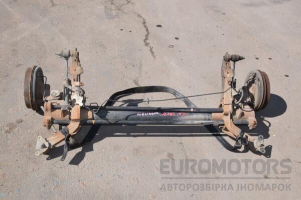 Балка задняя в сборе под барабаны без ABS Citroen Berlingo 1996-2008 447800 euromotors.com.ua