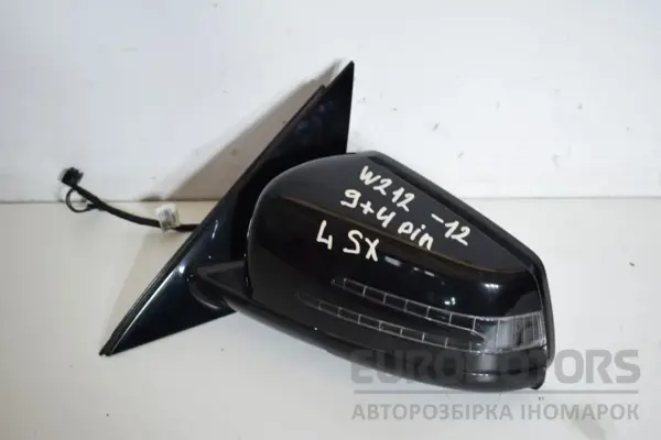 Левое зеркало -12 9+4 PIN Mercedes E-class -- (W212) 2009-2016 A2128100916 it-17416 Дизель euromotors.com.ua