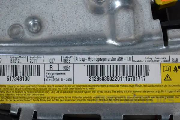 Подушка безопасности правого сиденья Mercedes E-class -- (W212) 2009-2016 A21286035022 it-17428 Дизель - 3