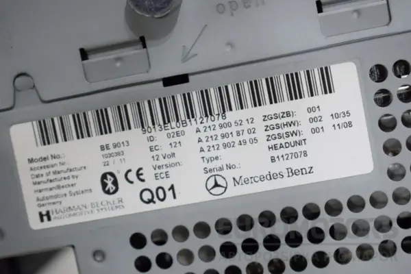 Мультимедийный блок управления радио/CD/DVD/GPS Mercedes E-class -- (W212) 2009-2016 A2129005212 it-17431 Дизель - 4