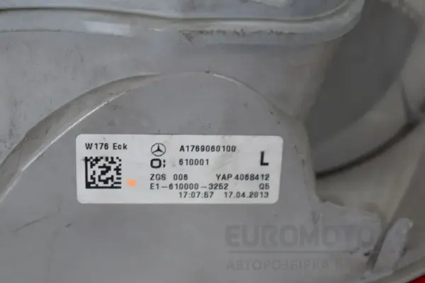 Лівий задній ліхтар -15 Mercedes A-class 2.0 Turbo 16V (W176) 2012-2018 A1769060100 it-17456 Бензин - 5