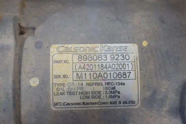 компрессор кондиционера Isuzu D-Max 2.5 DiTD Euro-4 2002-2012 8980839230 it-17626 Дизель - 6