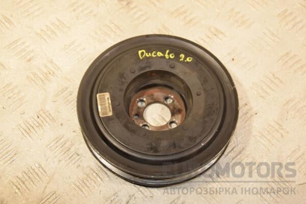 Шкив коленвала демпферный 6 ручейков Fiat Ducato 2.0MJet 2006-2014 55236125 449694 euromotors.com.ua