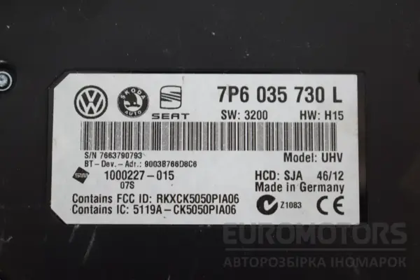 Блок управления Bluetooth VW Passat 2.0 TDI (B7) 2010-2014 7P6035730L it-17746 Дизель - 2