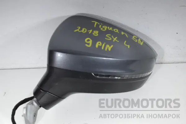 Ліве дзеркало 9 контактів VW Tiguan 2.0 TDI 2016 5NN857507A it-17810 Дизель euromotors.com.ua
