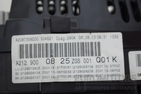 Приладова панель Mercedes E-class 2.2 CDI (W212) 2009-2016 A2129000825 it-17879 Дизель - 5