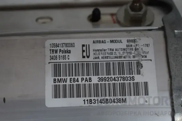 Подушка безопасности пассажира BMW X1 2.0 (E84) 2009-2015 34065165C it-17948 Дизель - 3