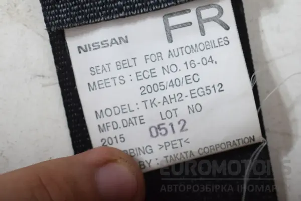 Передний правый ремень безопасности Infiniti FX 3.0 DCi 2008-2012 TKAH2EG512 it-18017 Дизель - 3