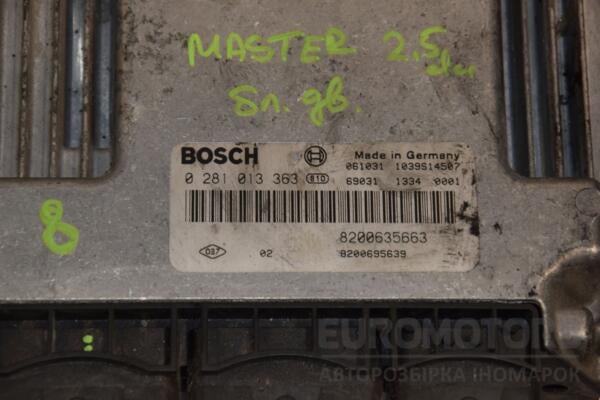 Блок управления двигателем 06- Renault Master 2.5dCi 1998-2010 0281013363 452569 - 2