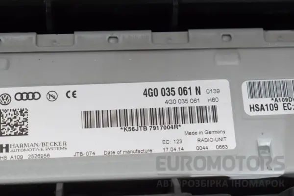 Блок управління автомобільною магнітолою MMI Audi A4 2.0 TDI (B8) 2007-2015 4G0035061N it-18037 Дизель - 4