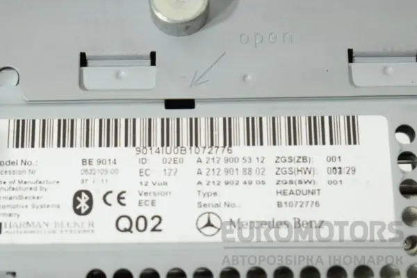 Мультимедійний блок керування радіо/CD/DVD/GPS Mercedes E-class 2.2 CRDI (W212) 2009-2016 A2129018802 it-18072 Дизель - 4