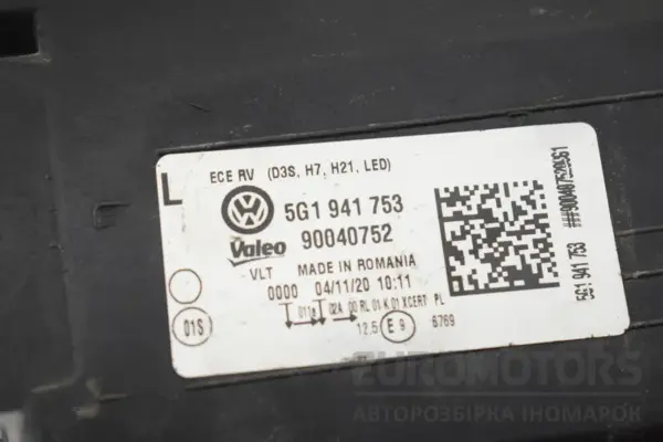 Левая ксеноновая фара VW Golf 2.0 TDI (VII) 2012-2020 5G1941753 it-18121 Дизель - 12