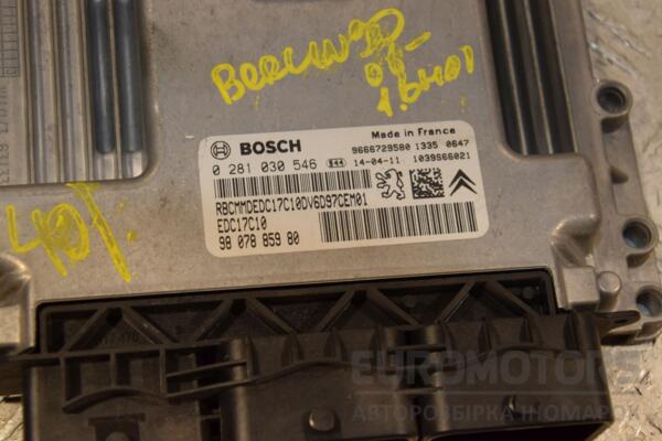 Блок управления двигателем комплект Citroen Berlingo 1.6hdi 2008 9807885980 454756 - 2