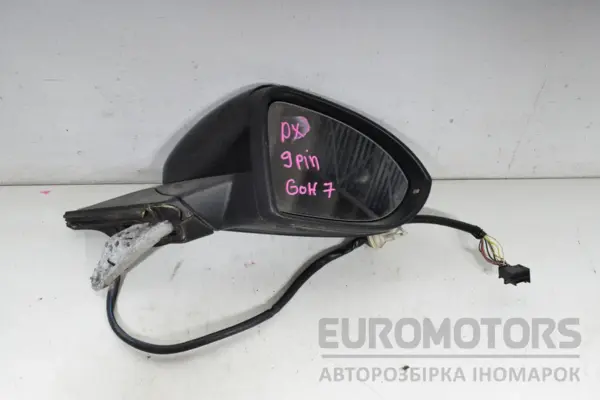 Правое зеркало 9 PIN VW Golf 2.0 TDI (VII) 2012-2020 5G1857508BF it-18309 Дизель euromotors.com.ua